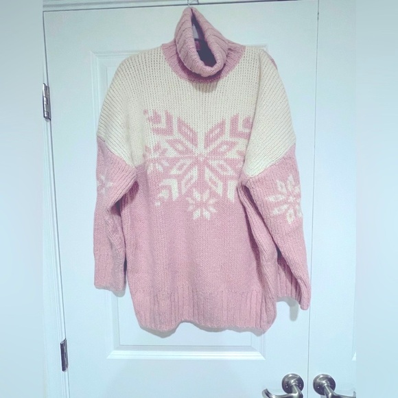J. Crew Snowflake turtleneck sweater NWOT - Picture 4 of 10